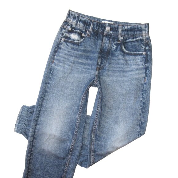 NWT rag & bone Miramar Jogger in Lynn Photo Print Faux Jean Sweatpants XS - Picture 3 of 9